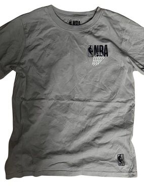 NBA Gray Short Sleeve Crewneck T-Shirt with Navy Logo